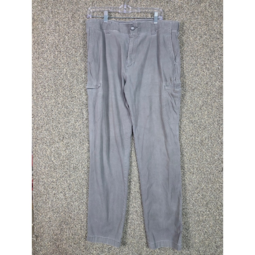 Lee Extreme Comfort Pants Mens 36x34 Gray Slim Fit Performance Cargo 00414